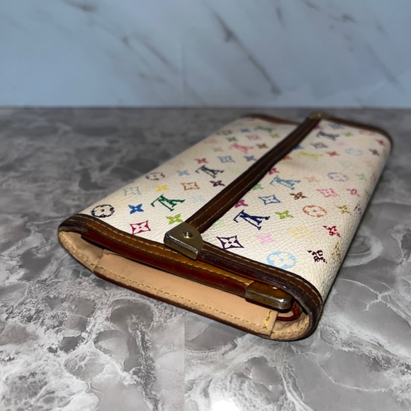 Louis Vuitton white monogram long wallet - Picture 4 of 9